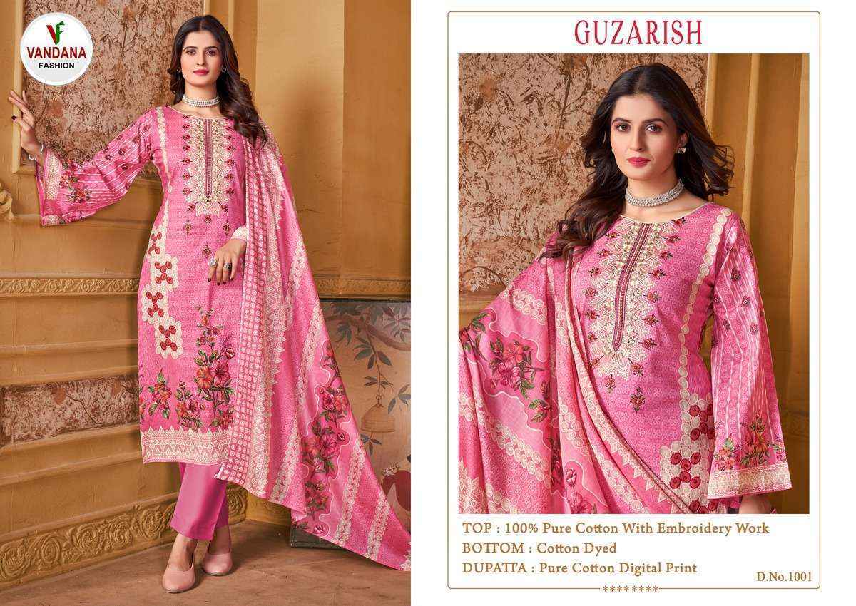 Vandana Fashion Guzarish Vol 1 Cotton Dress Material 8 pcs Catalogue