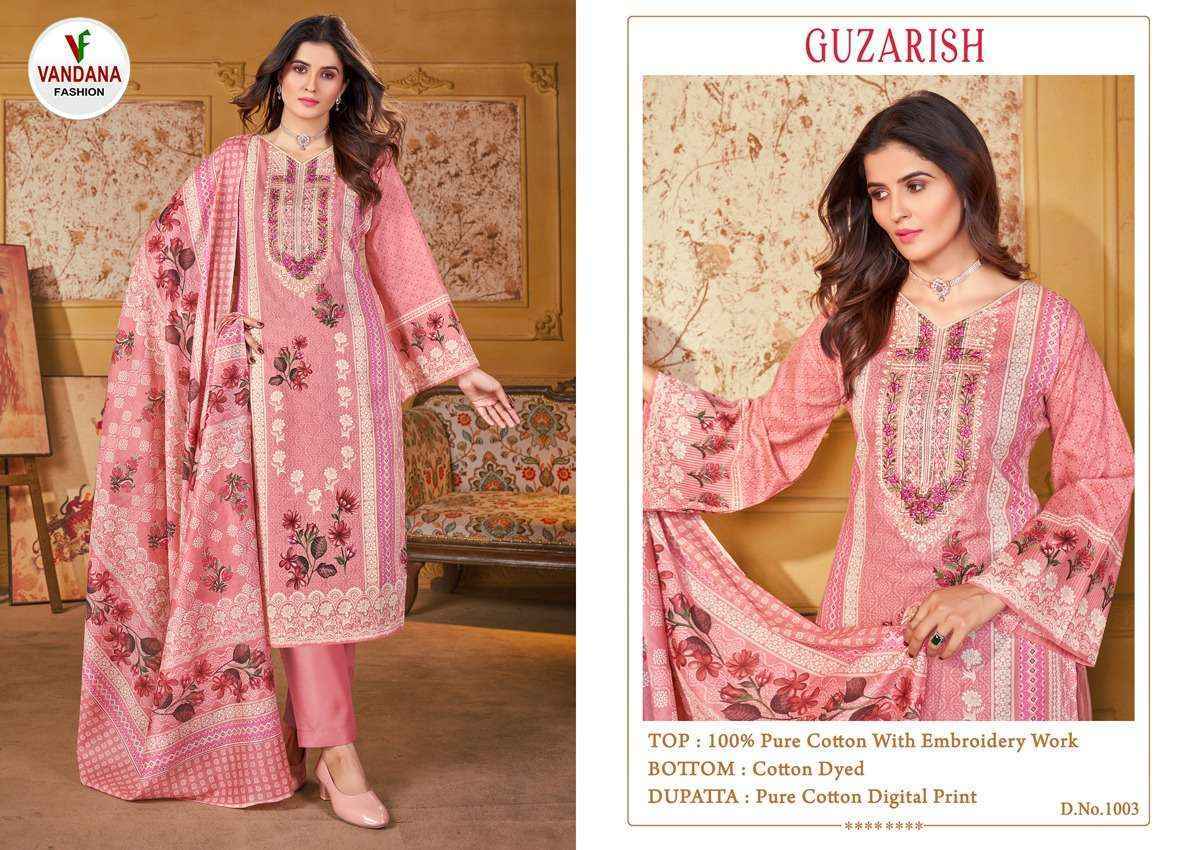 Vandana Fashion Guzarish Vol 1 Cotton Dress Material 8 pcs Catalogue