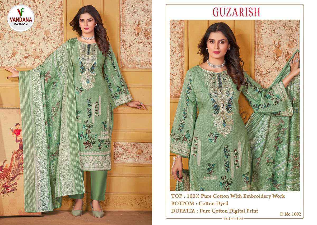 Vandana Fashion Guzarish Vol 1 Cotton Dress Material 8 pcs Catalogue