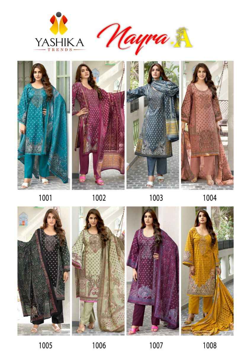 Yashika Trends Nayra A Cotton Dress Material (8 pcs Catalogue)