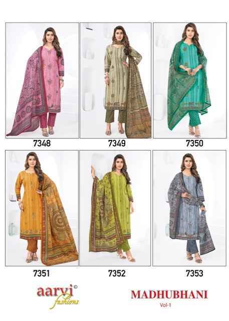 Aarvi Fashion Madhubani Vol-1 Cotton Readymade Suit (6 pcs Catalogue)