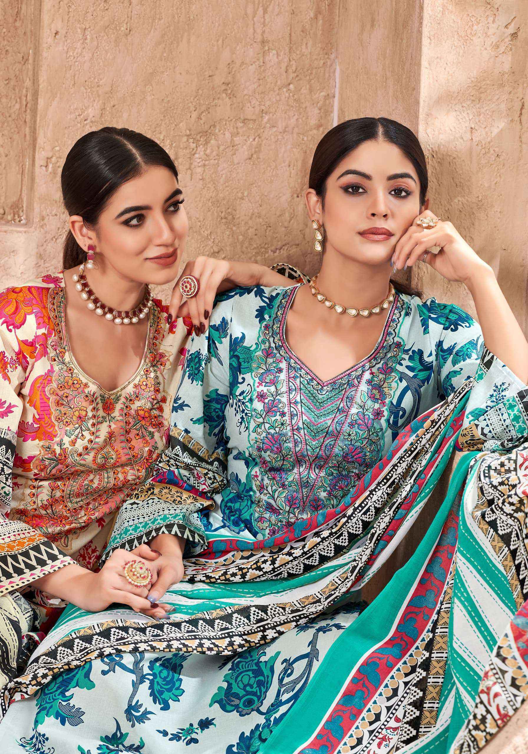 Alok Mushq Cambric Cotton Dress Material (8 pcs Catalogue)