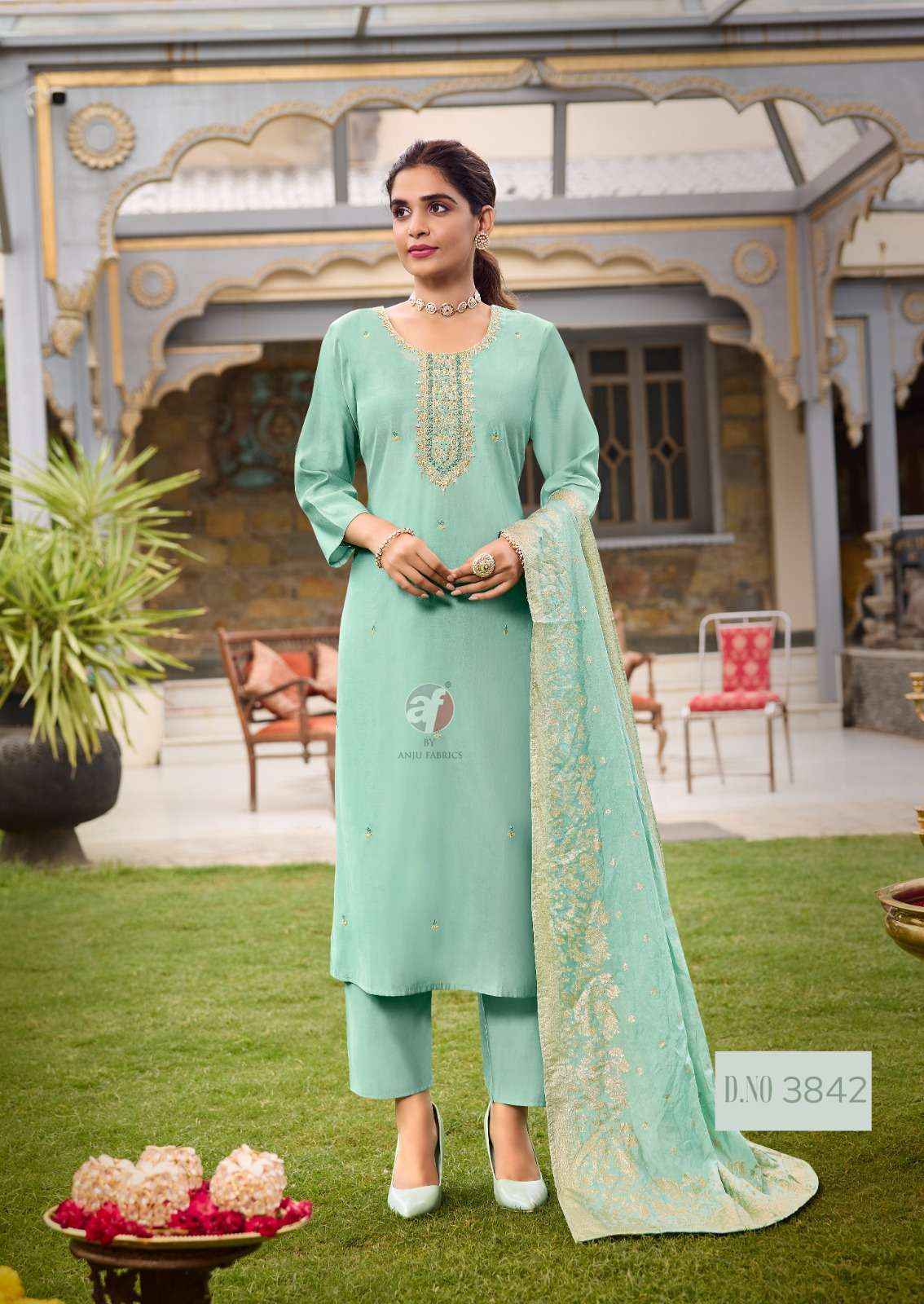 Anju Fabrics Vastra Vol -3  Silk Readymade Suit (6 pcs Catalogue)