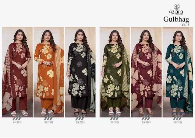 Azara Gulbhag Vol-3 Cotton Dress Material (6 pcs Catalogue)