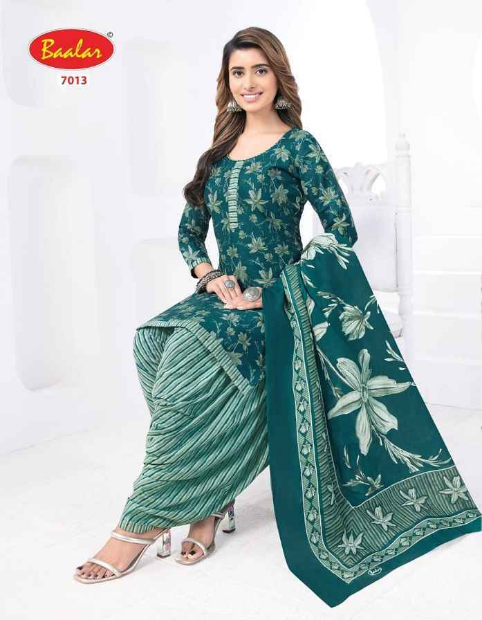 Baalar Crystal patiyala Vol-7 Cotton Dress Material (15 pcs Catalogue)