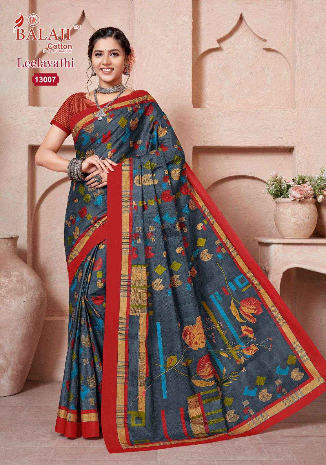 Balaji Leelavati Vol-13 Cotton Saree (20 pcs Catalogue)