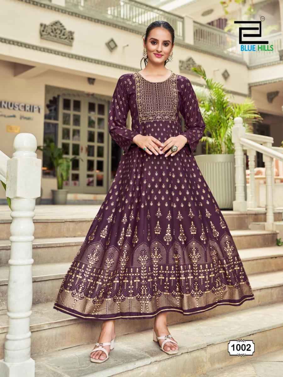 Blue Hills Inaya Rayon Anarkali Kurti Wholesale Online Mumbai