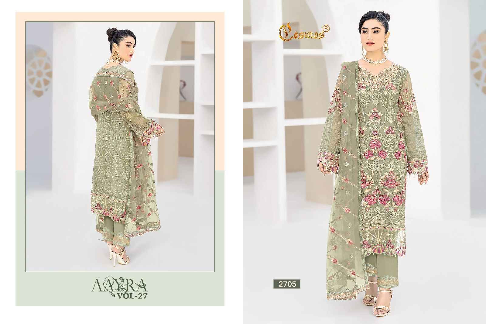 Cosmos Aayra Vol-27 Georgette Dress Material (4 pcs Catalogue)