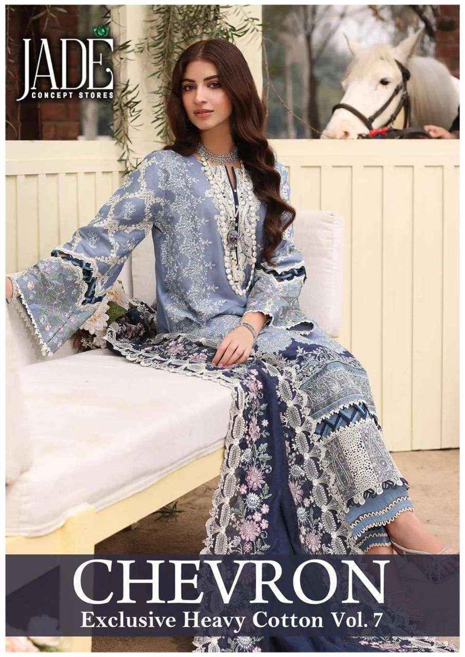 Jade Chevron Vol-7  Cotton Readymade Suit (6 Pc Catalog)