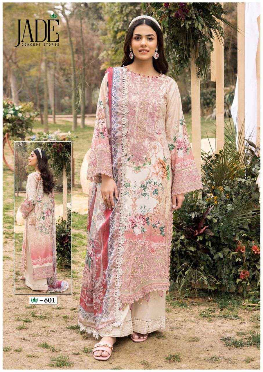 Jade Crimson Exclusive Heavy Lawn Collection Vol-6 Lawn Cotton Readymade Suit (6 pc Cataloge)