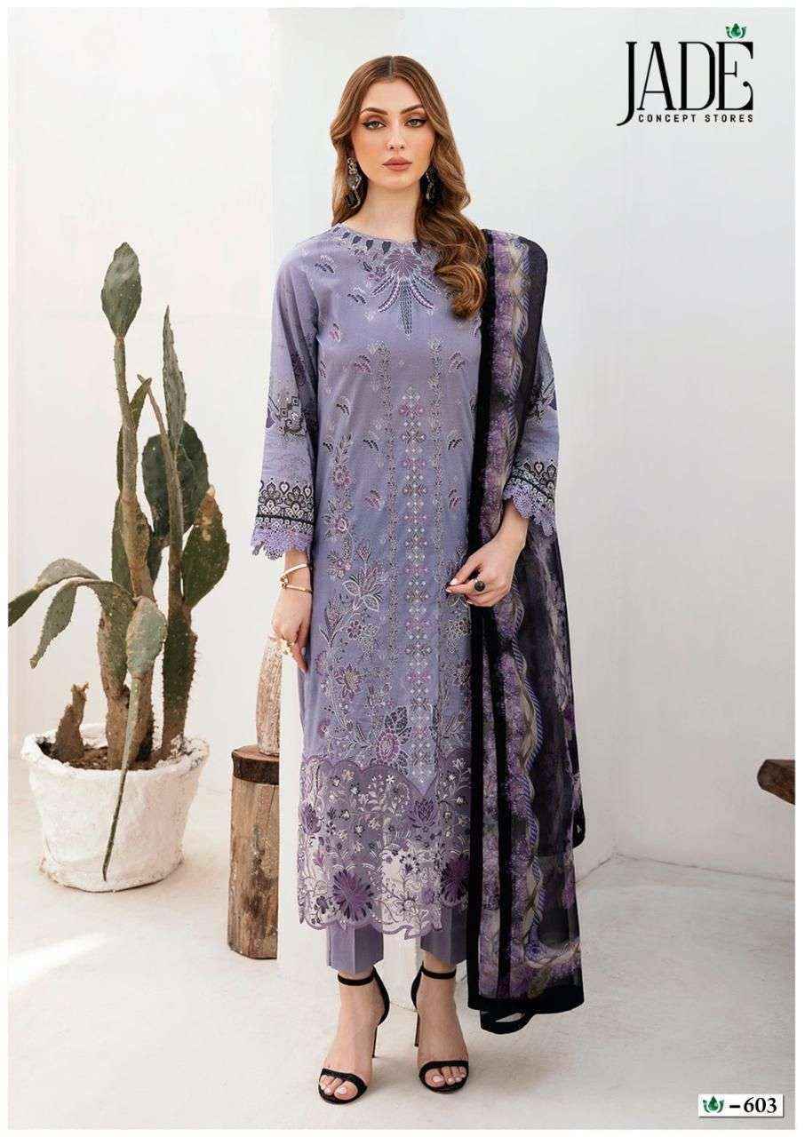 Jade Crimson Exclusive Heavy Lawn Collection Vol-6 Lawn Cotton Readymade Suit (6 pc Cataloge)
