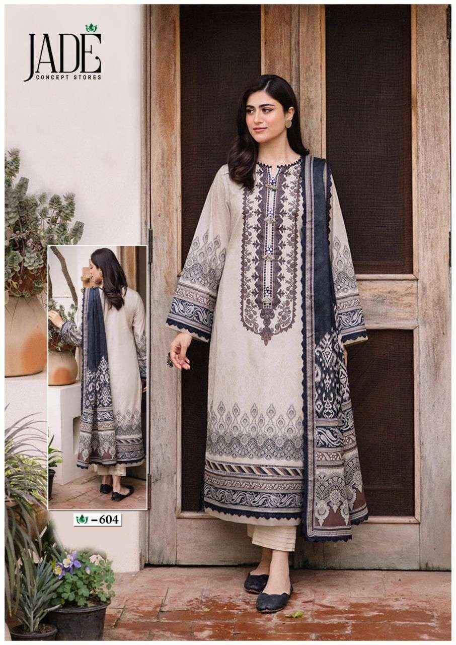 Jade Crimson Exclusive Heavy Lawn Collection Vol-6 Lawn Cotton Readymade Suit (6 pc Cataloge)