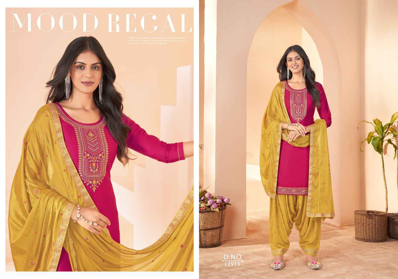Kalaroop Kajree Fashion Of Patiyala Vol-36 Jam Silk Readymade Suit (6 pcs Catalogue)