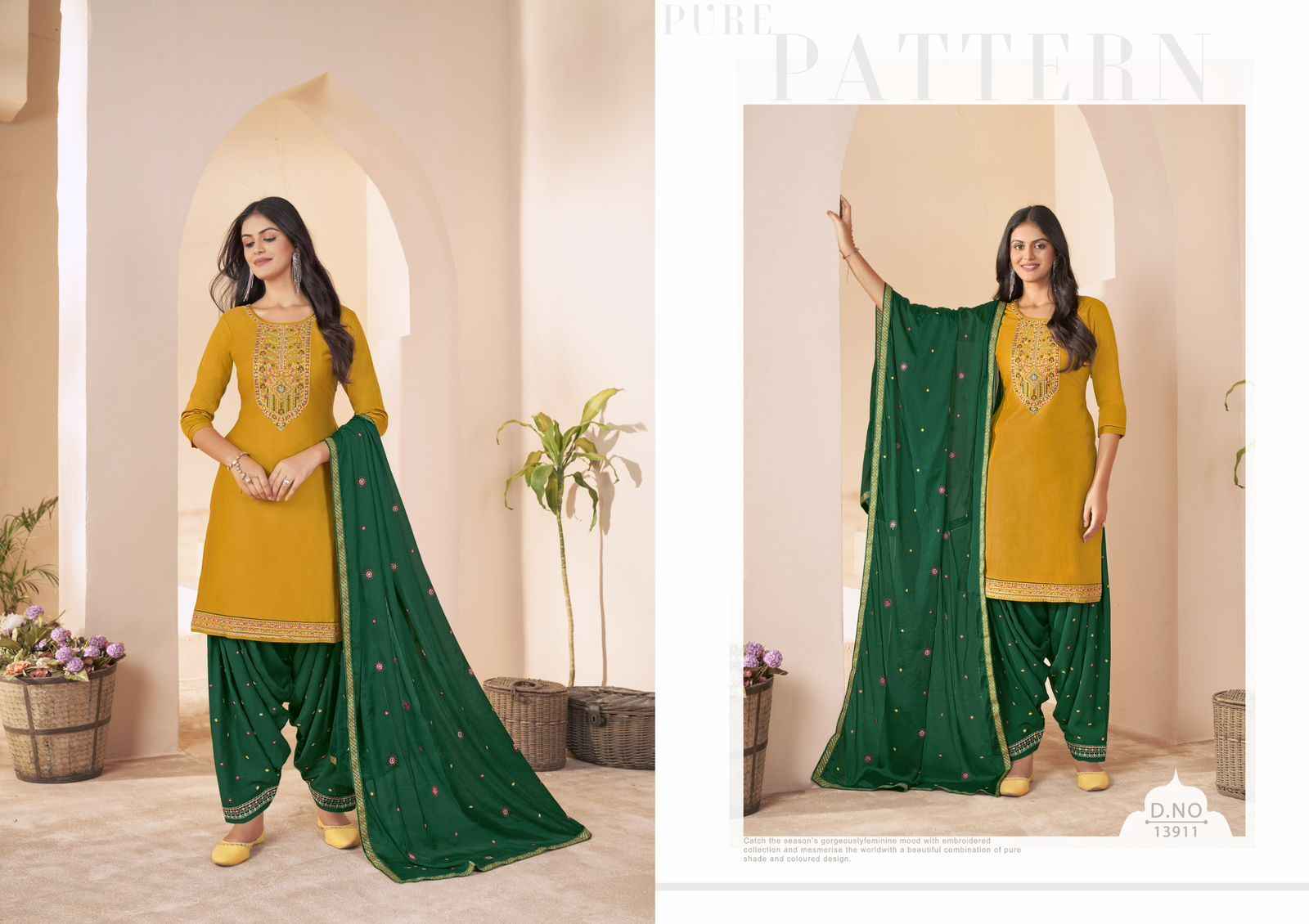 Kalaroop Kajree Fashion Of Patiyala Vol-36 Jam Silk Readymade Suit (6 pcs Catalogue)
