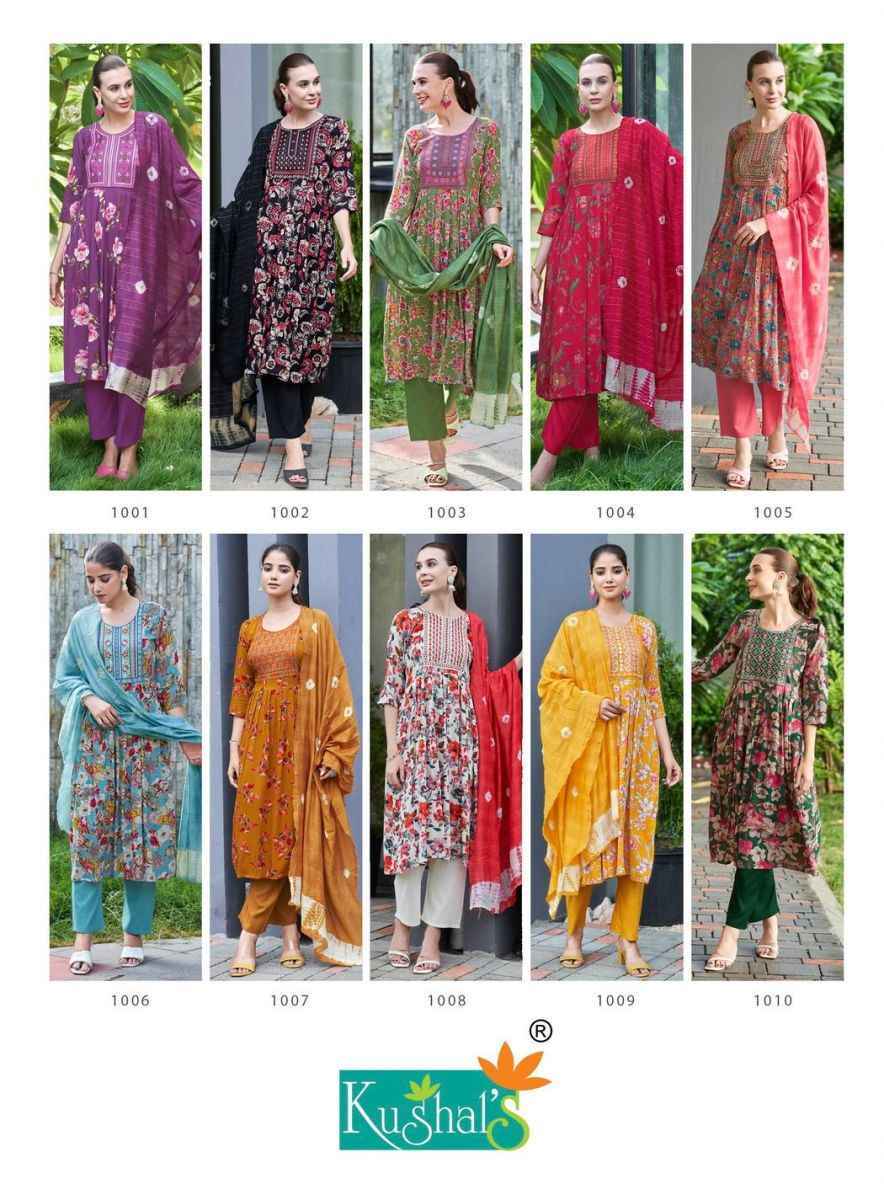 Kushal,s Morni Rayon Readymade Suit (10 pcs Catalogue)