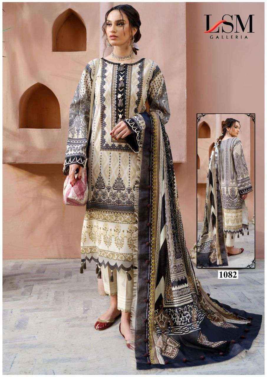 LSM Galleria Parian Dream Vol-9 Lawn Readymade Suit (6 pcs Catalogue)