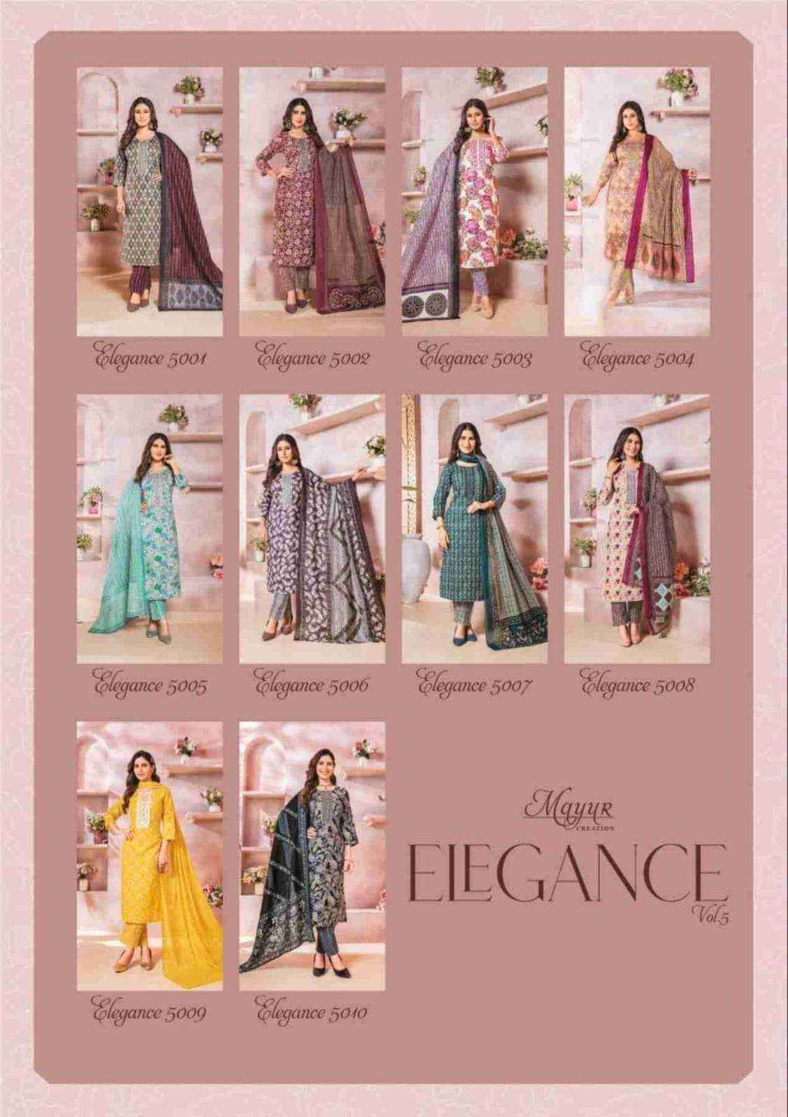 Mayur Creation Elegance Vol-5 Cotton Readymade Suit (10 pcs Catalogue)