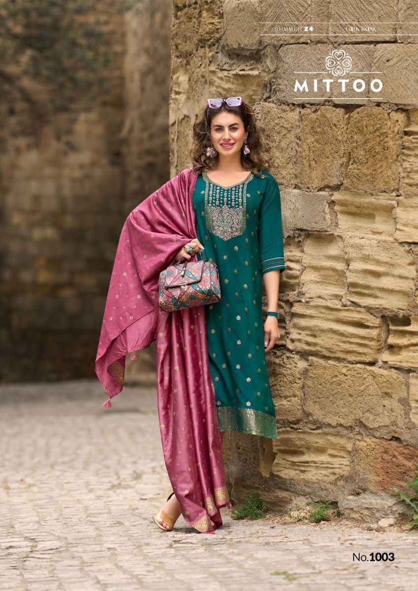 Mittoo Aafreen Muslin Readymade Suit (6 pcs Catalogue)