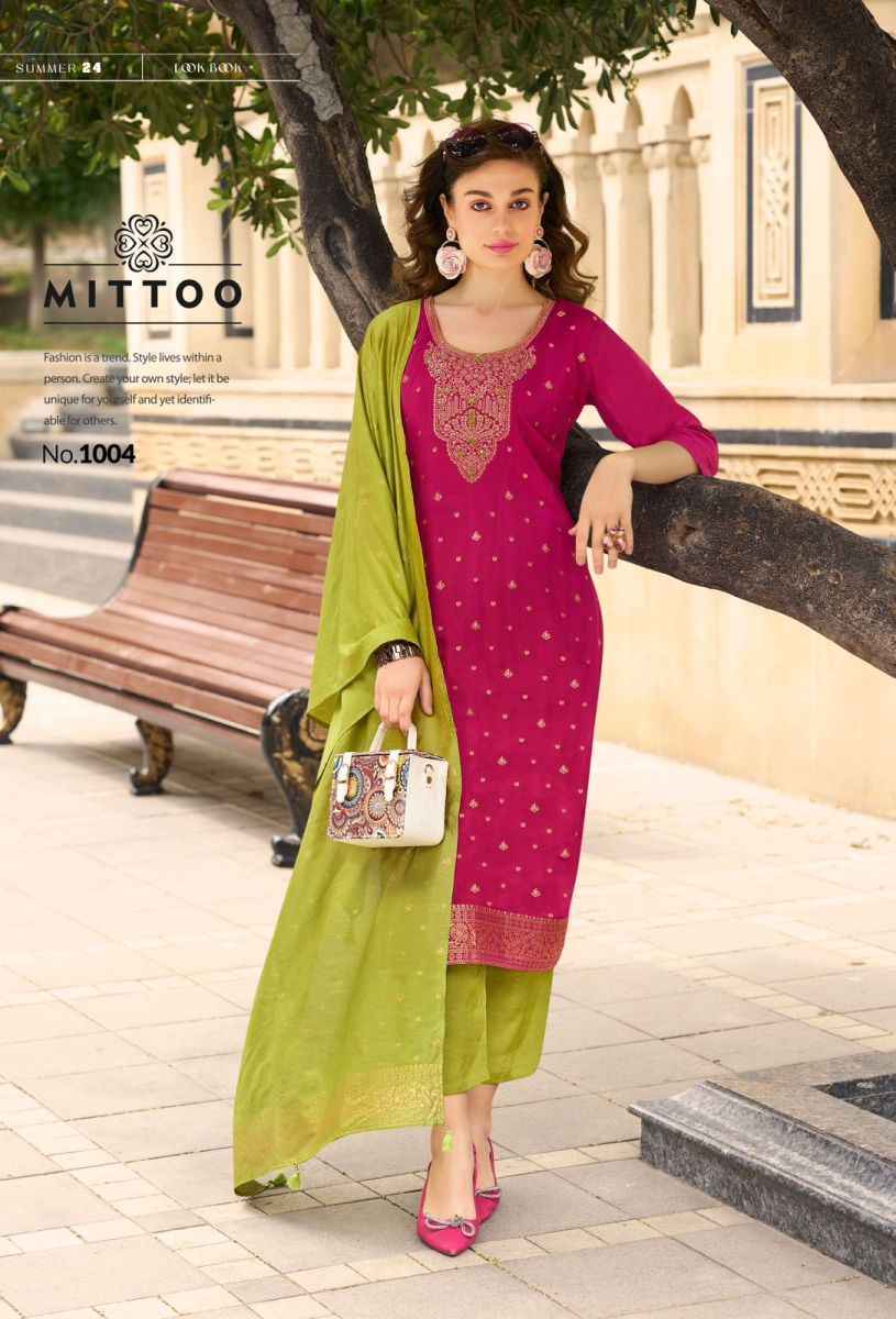 Mittoo Aafreen Muslin Readymade Suit (6 pcs Catalogue)
