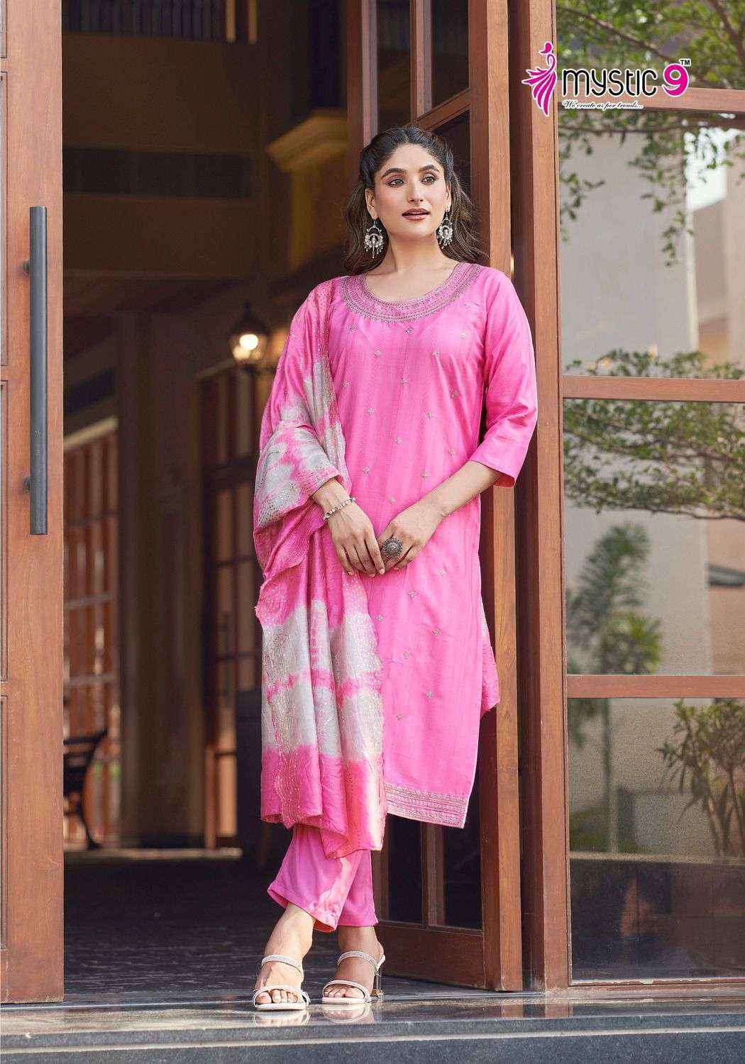 Mystic 9 Dolly Vol-1 Rayon Readymade Suit Wholesale Online Mumbai
