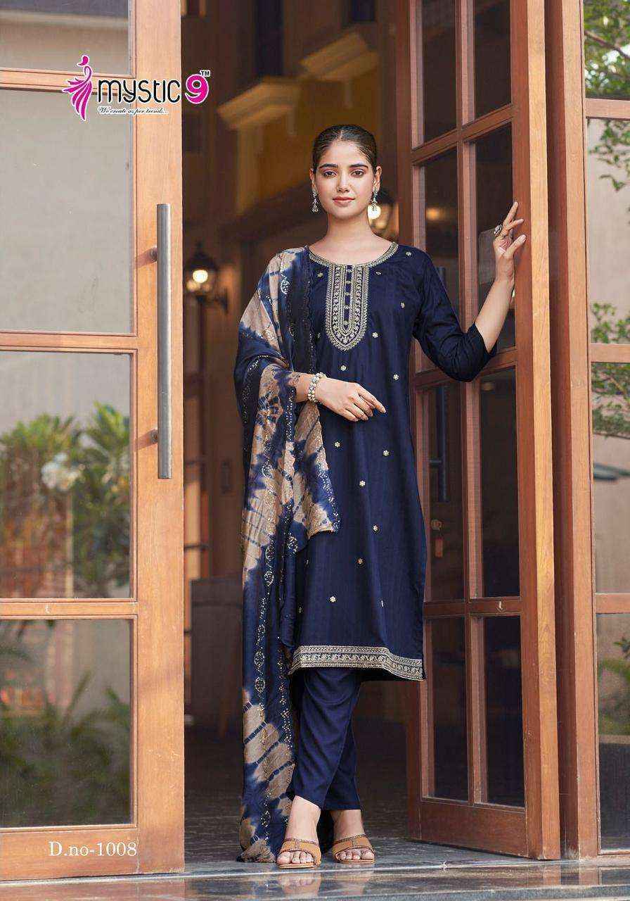 Mystic 9 Dolly Vol-1 Rayon Readymade Suit Wholesale Online Mumbai