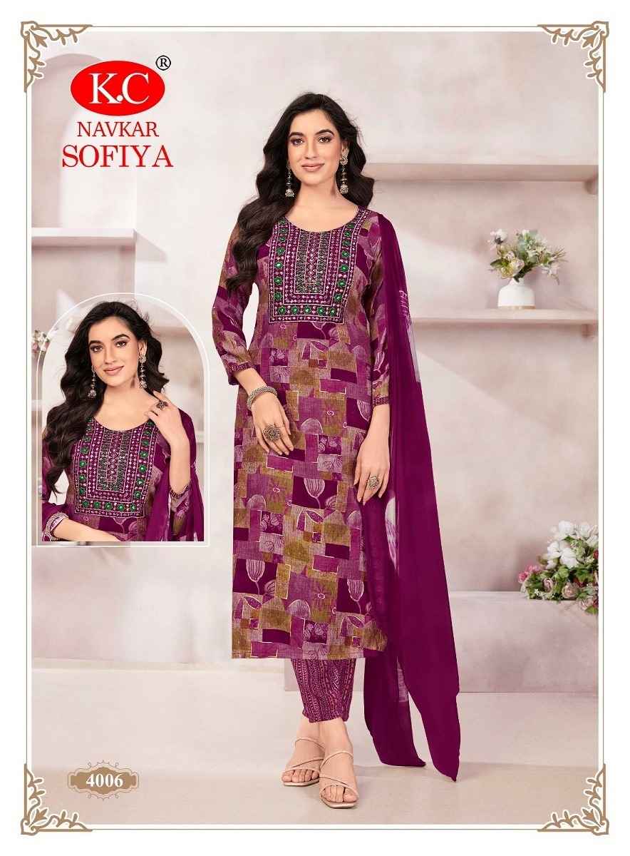 Navkar Sofiya Vol-4 Rayon Readymade Suit (8 pcs Catalogue)