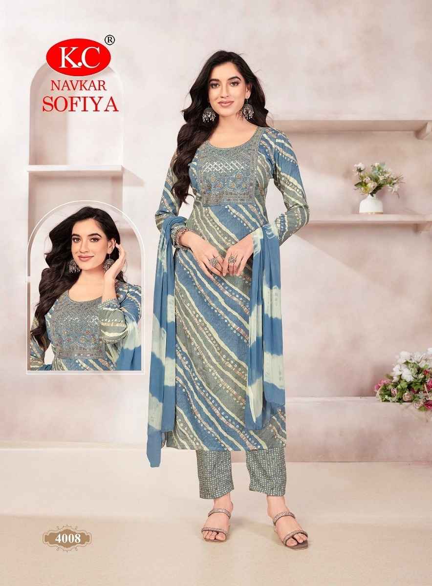 Navkar Sofiya Vol-4 Rayon Readymade Suit (8 pcs Catalogue)