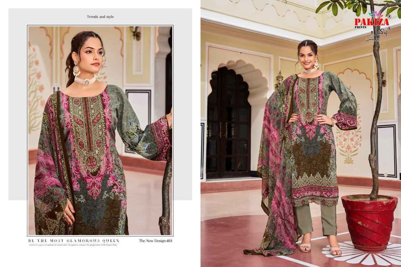 Pakiza Prints Aayat Vol-41 Cotton Dress Material (10 pcs Catalogue)