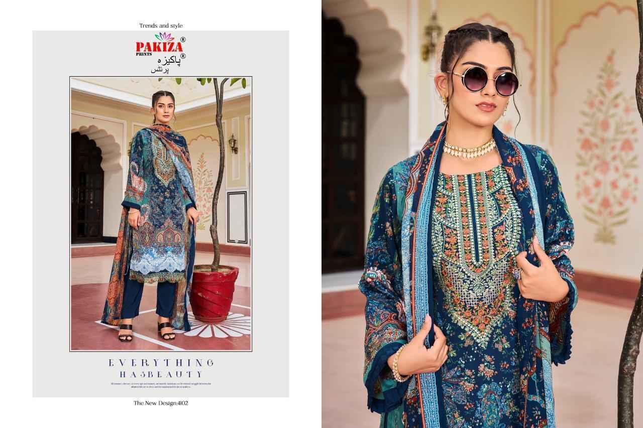 Pakiza Prints Aayat Vol-41 Cotton Dress Material (10 pcs Catalogue)