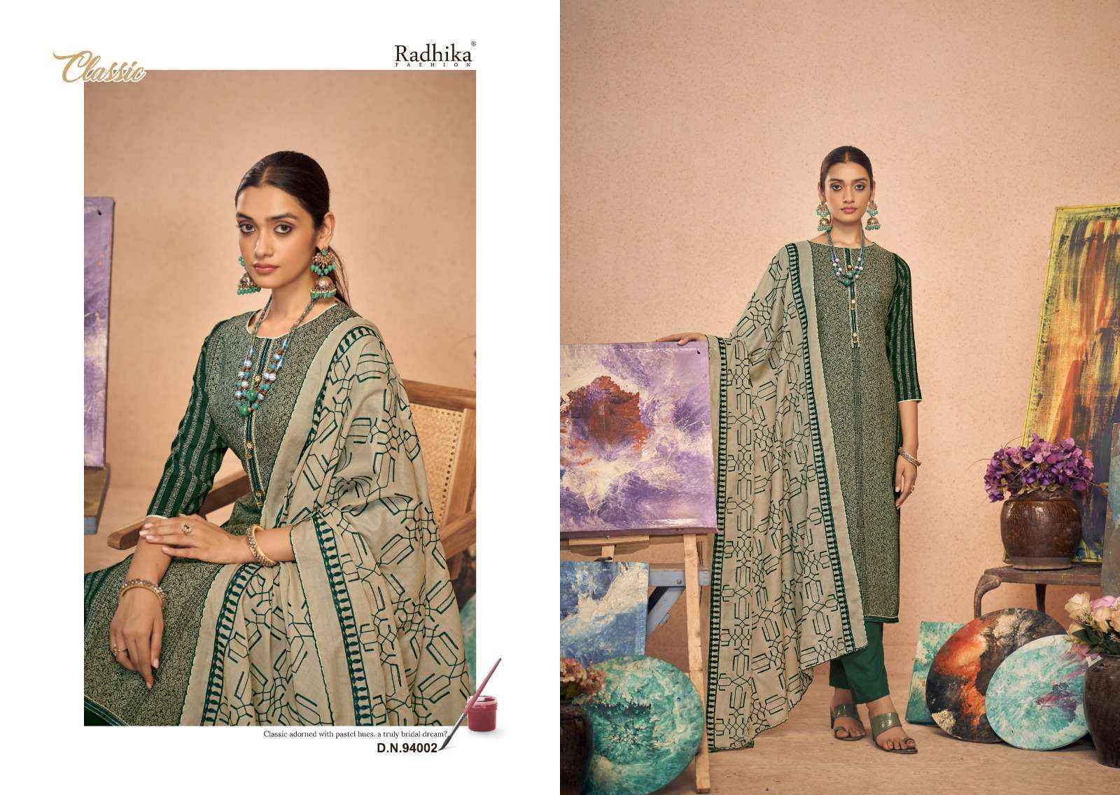 Radhika Fashion Azara Black Berry Vol 12 Cotton Dress Material (4 pcs Catalogue)