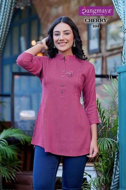 Rangmaya Cherry Reyon Short Top (7 pcs Catalogue)