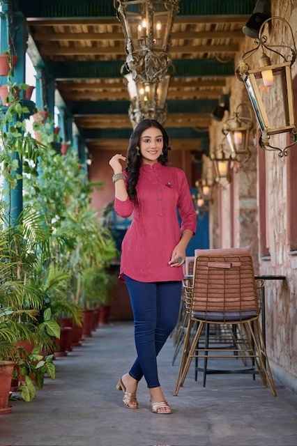 Rangmaya Cherry Reyon Short Top (7 pcs Catalogue)