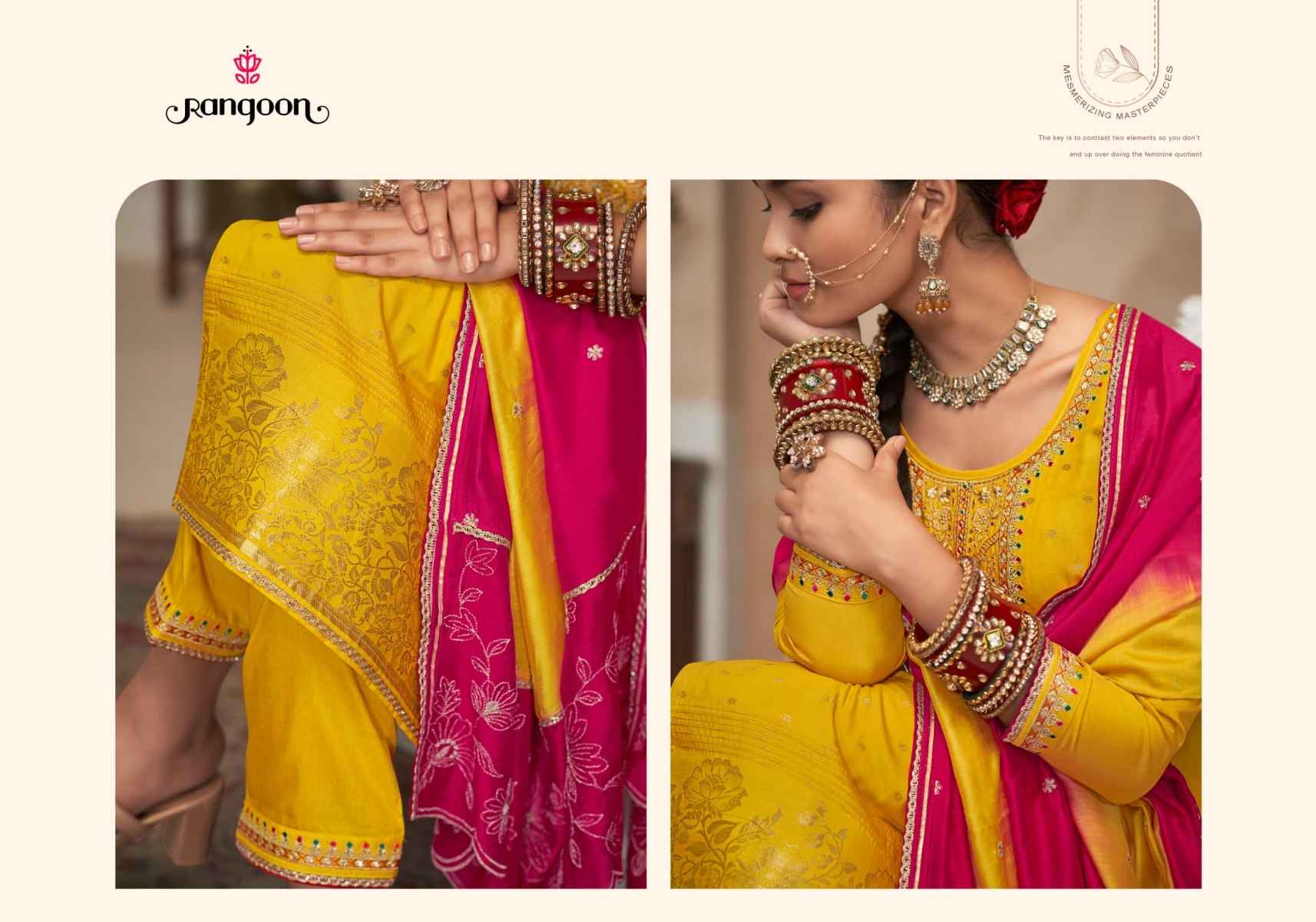 Rangoon Aditi Vol-2 Pure Viscose Silk Readymade Suit (4 pcs Catalogue)