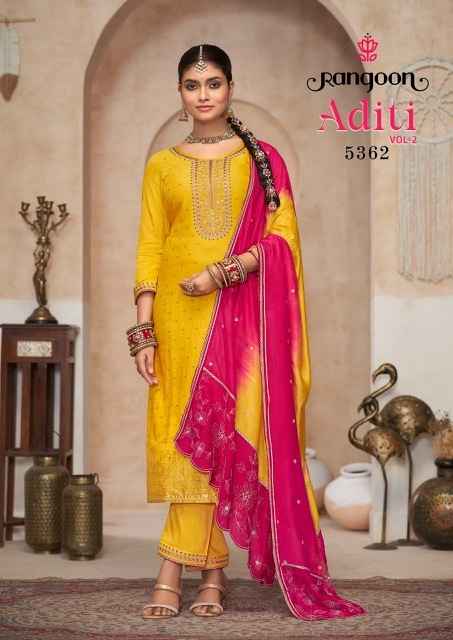 Rangoon Aditi Vol-2 Pure Viscose Silk Readymade Suit (4 pcs Catalogue)