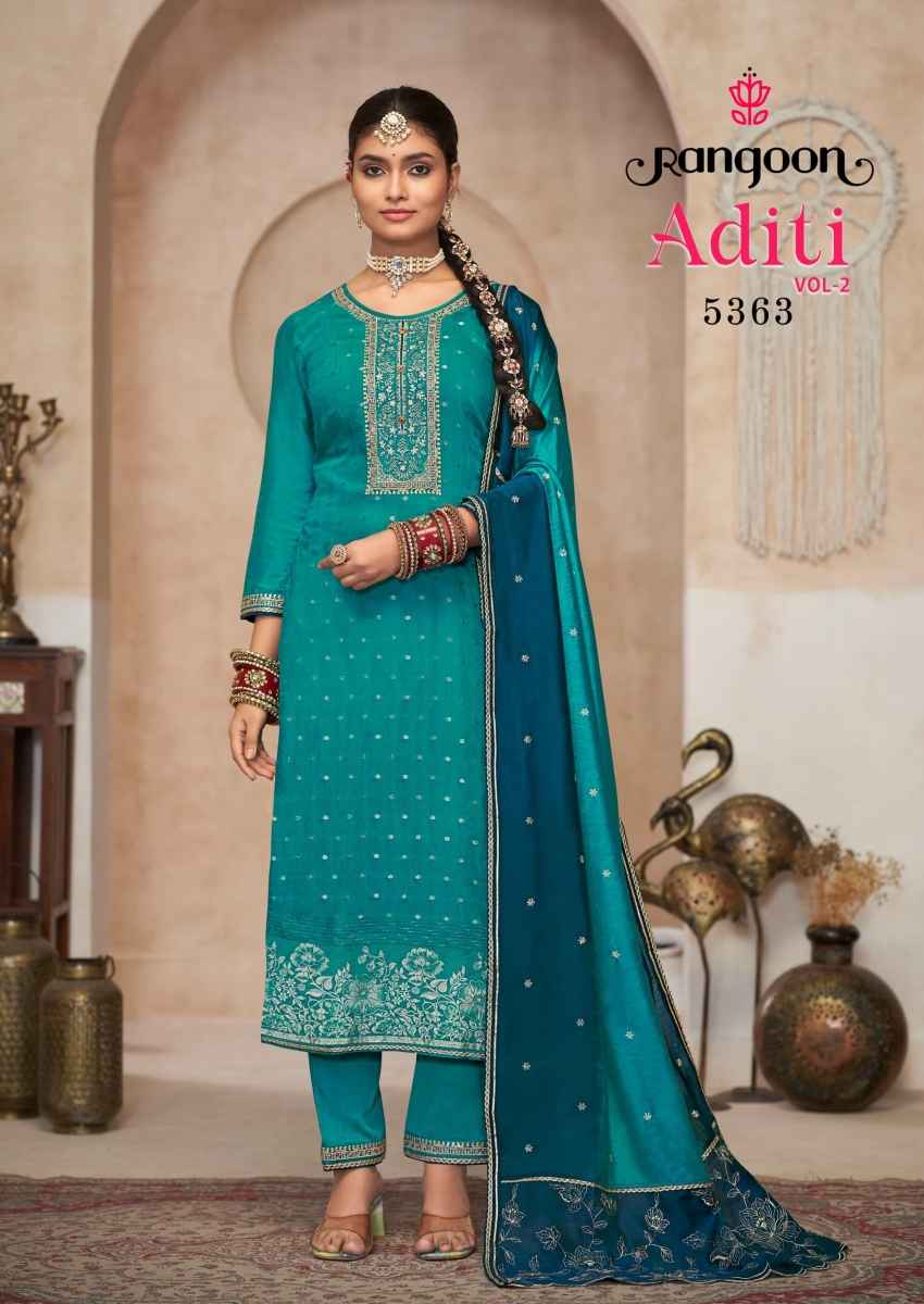 Rangoon Aditi Vol-2 Pure Viscose Silk Readymade Suit (4 pcs Catalogue)