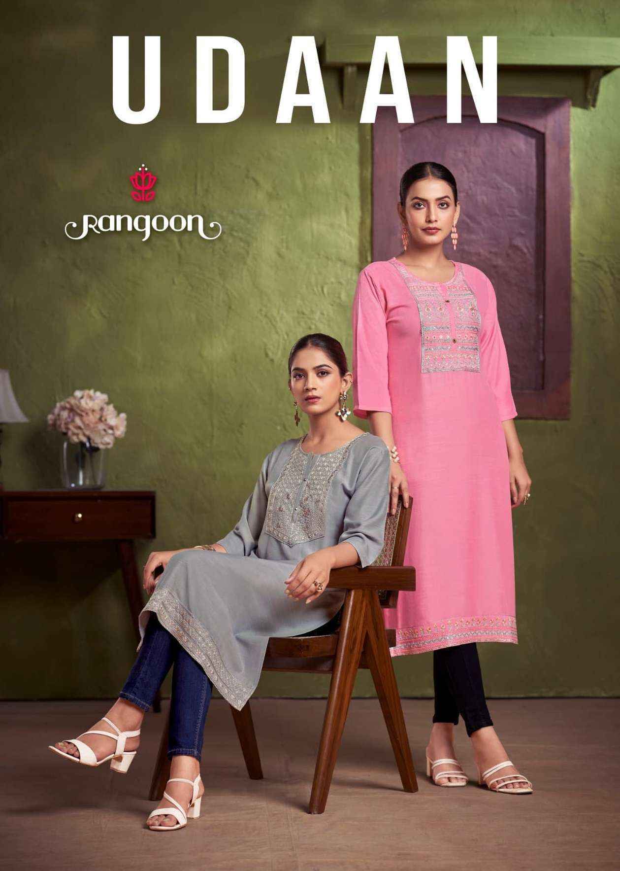 Rangoon Udaan Viscose Kurti (6 pcs Catalogue)
