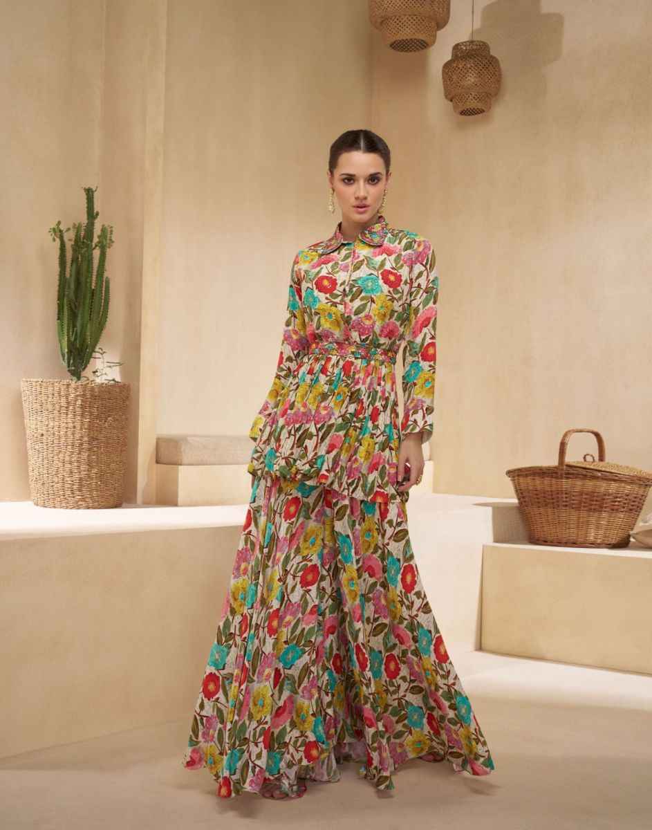 Sayuri Designer Chokori Pure Muslin Readymade Dress (4 pc Catalog)