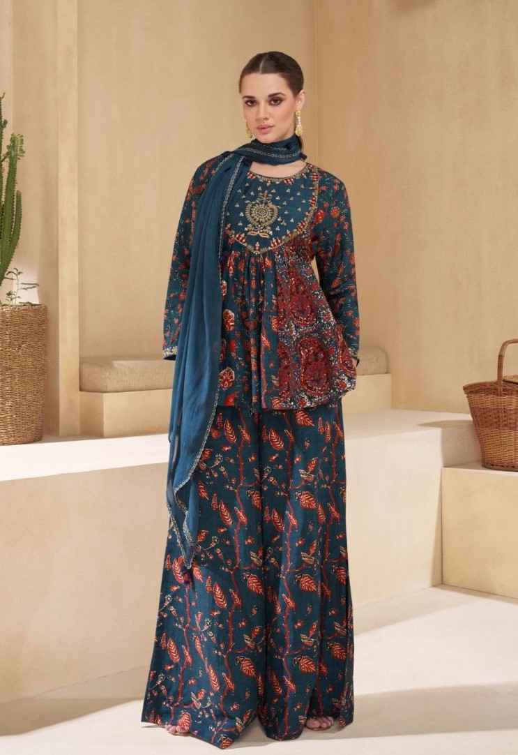 Sayuri Designer Chokori Pure Muslin Readymade Dress (4 pc Catalog)