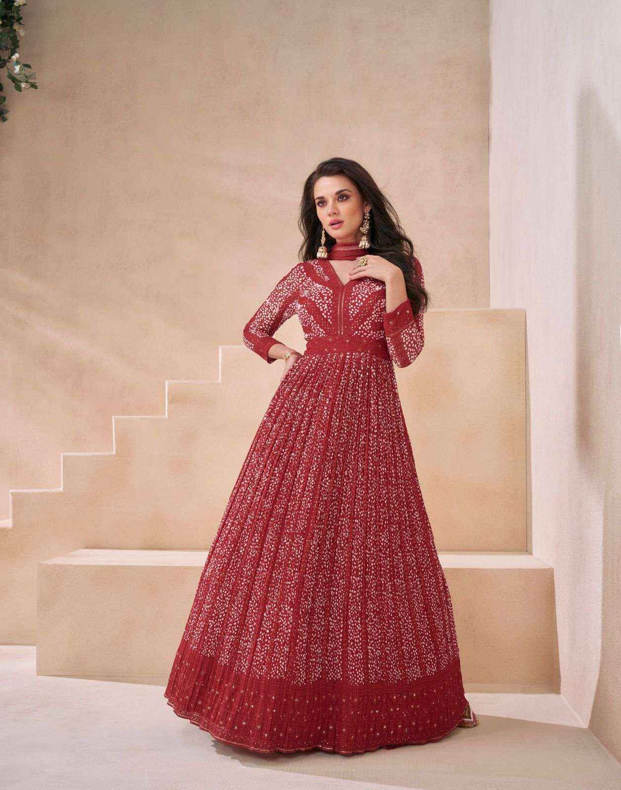 Sayuri Designer Kasheesh Georgette Readymade Dress Wholesale Online Mumbai