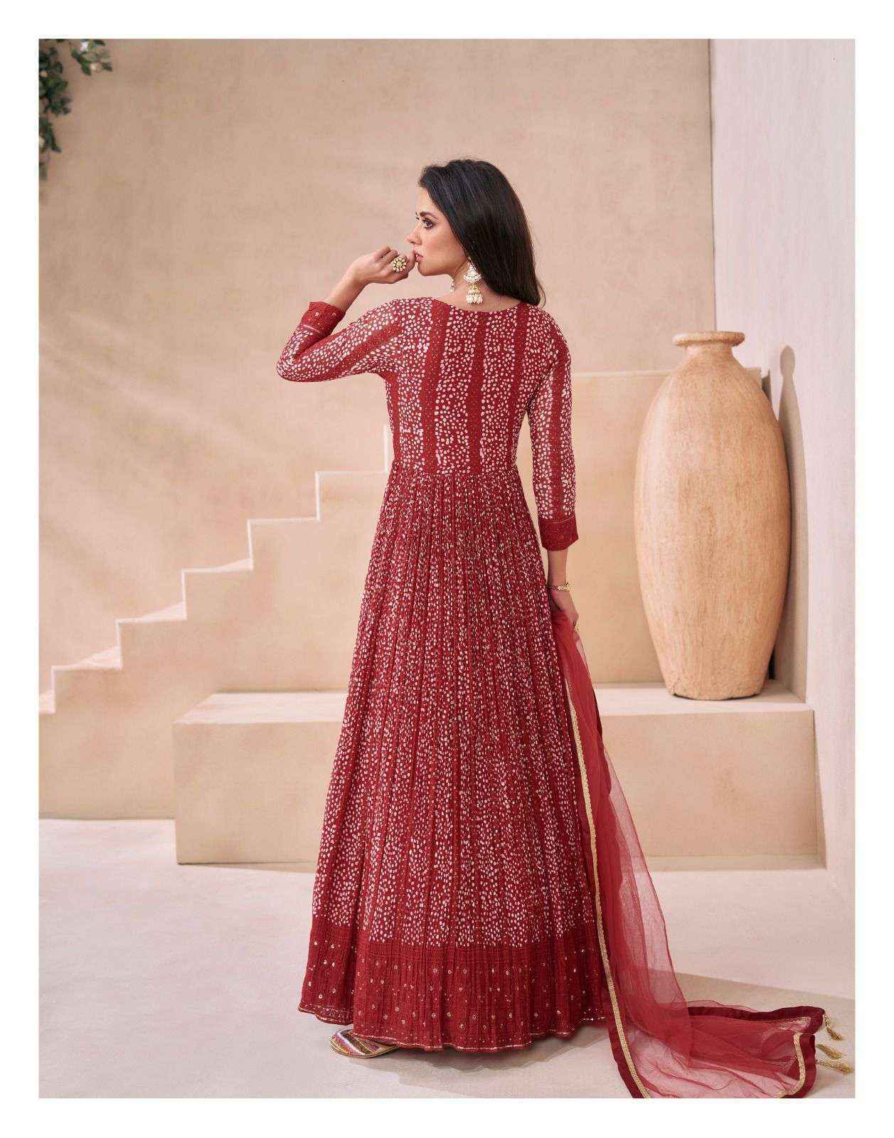 Sayuri Designer Kasheesh Georgette Readymade Dress (3 pcs Catalogue)