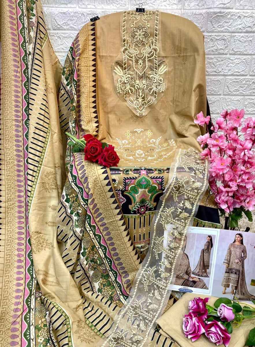 Shraddha Designer Ramsha Vol-1 Lawn Cotton Dress Material (4 pcs Catalogue)