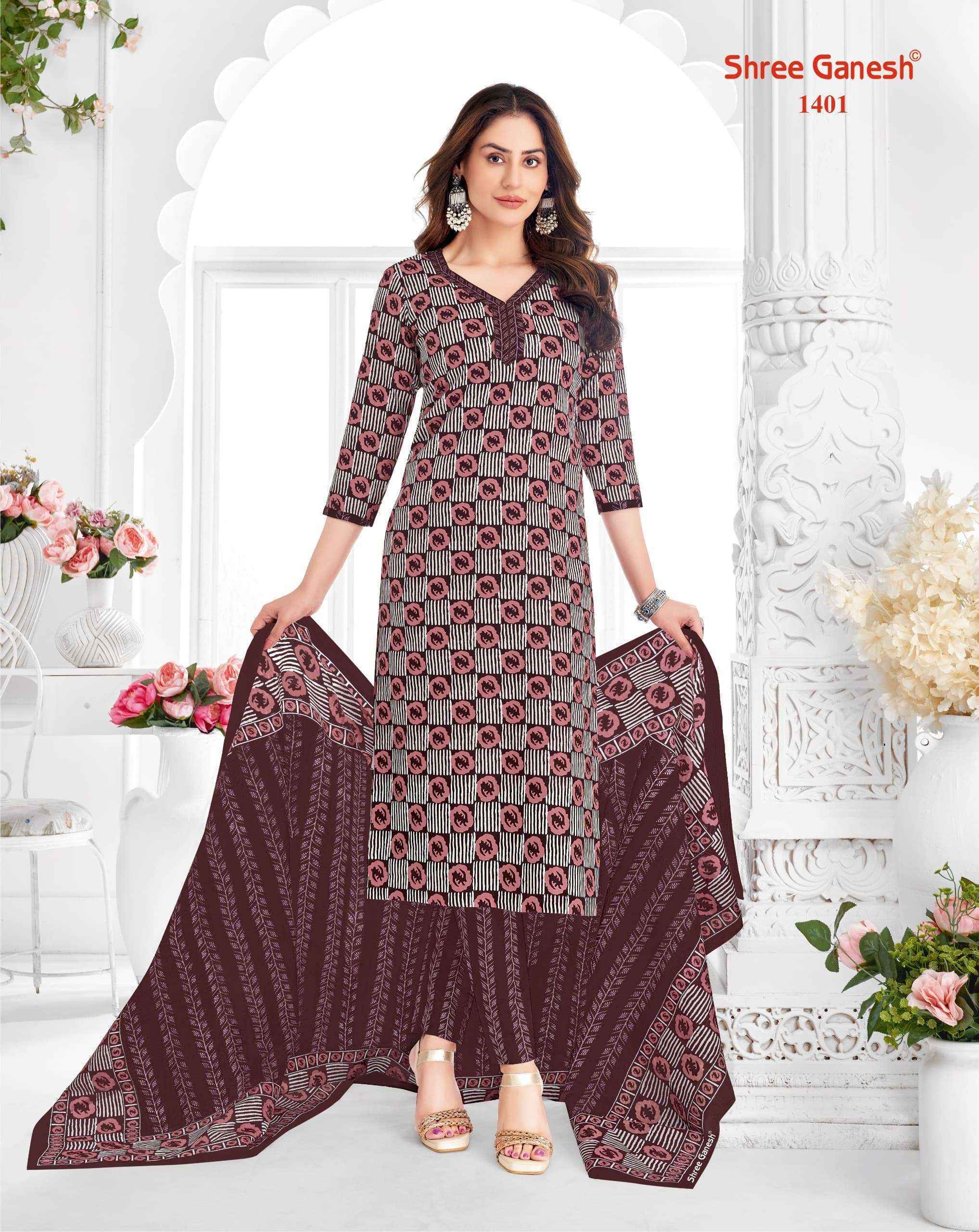 Shree Ganesh Vaani Vol-4 Jaipuri Cotton Dress Material (20 pcs Catalogue)