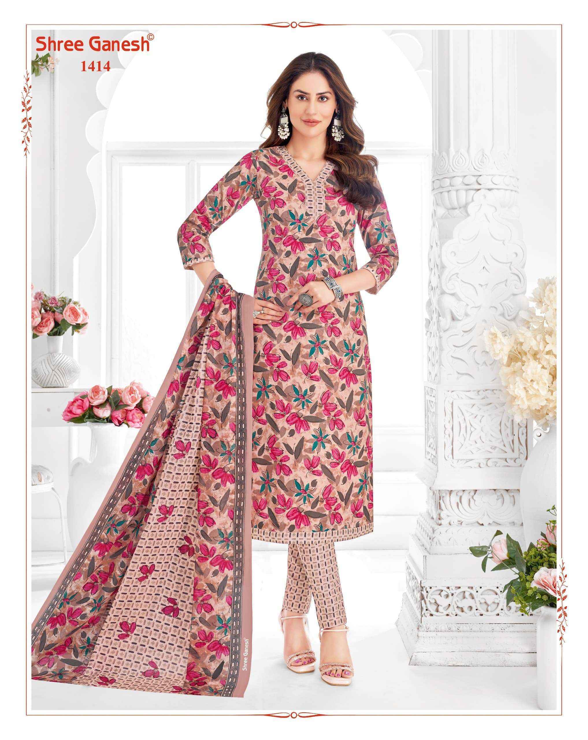 Shree Ganesh Vaani Vol-4 Jaipuri Cotton Readymade Suit (20 pcs Catalogue)
