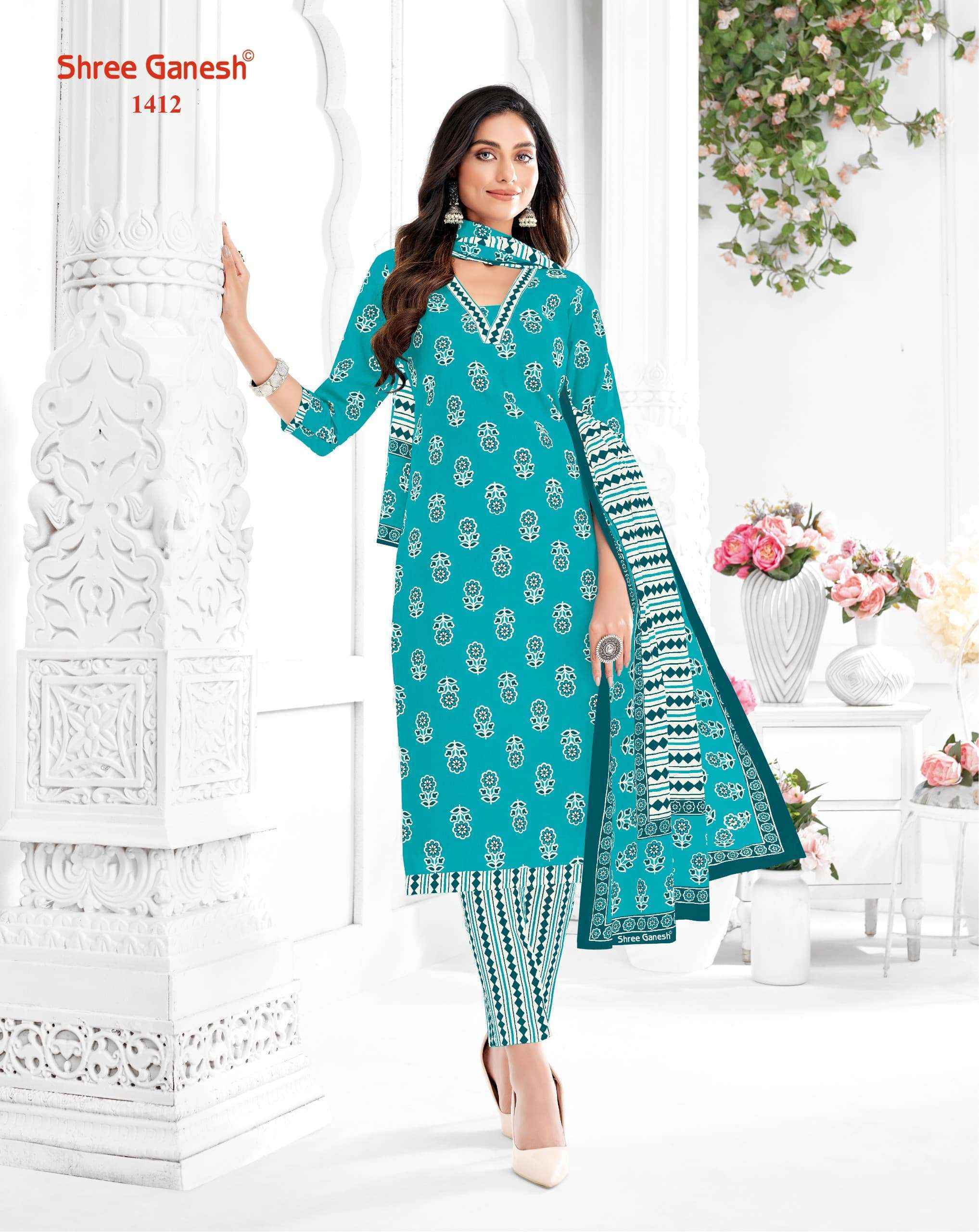 Shree Ganesh Vaani Vol-4 Jaipuri Cotton Readymade Suit (20 pcs Catalogue)