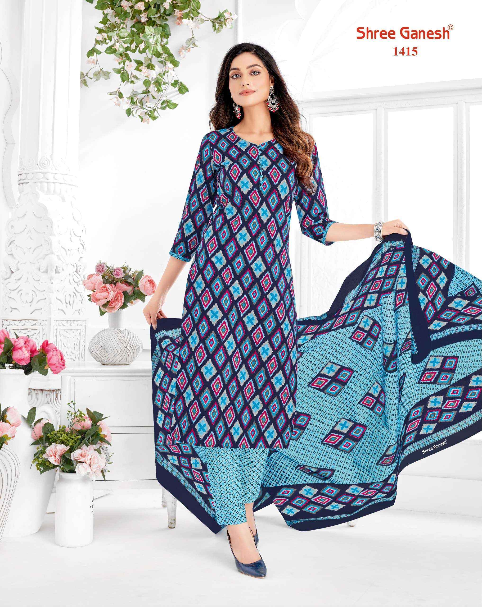 Shree Ganesh Vaani Vol-4 Jaipuri Cotton Readymade Suit (20 pcs Catalogue)