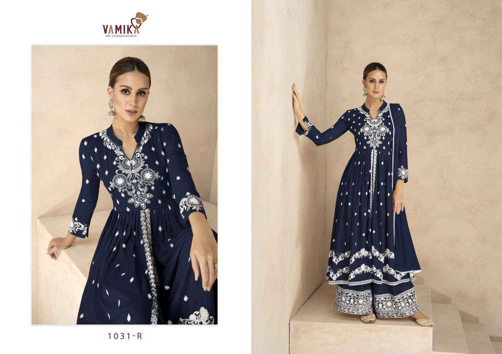 Vamika Lakhnavi Vol-6 Platinum Rayon Readymade Dress (5 pcs Catalogue)