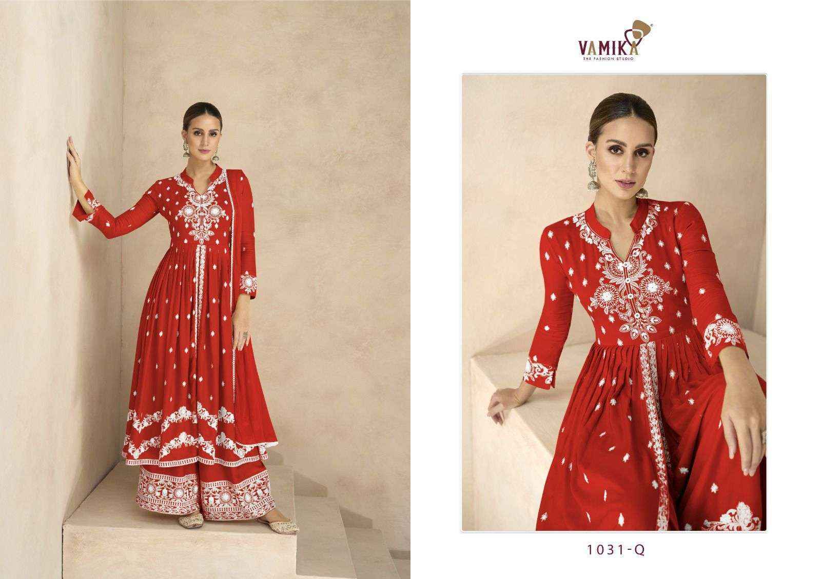 Vamika Lakhnavi Vol-6 Platinum Rayon Readymade Dress (5 pcs Catalogue)