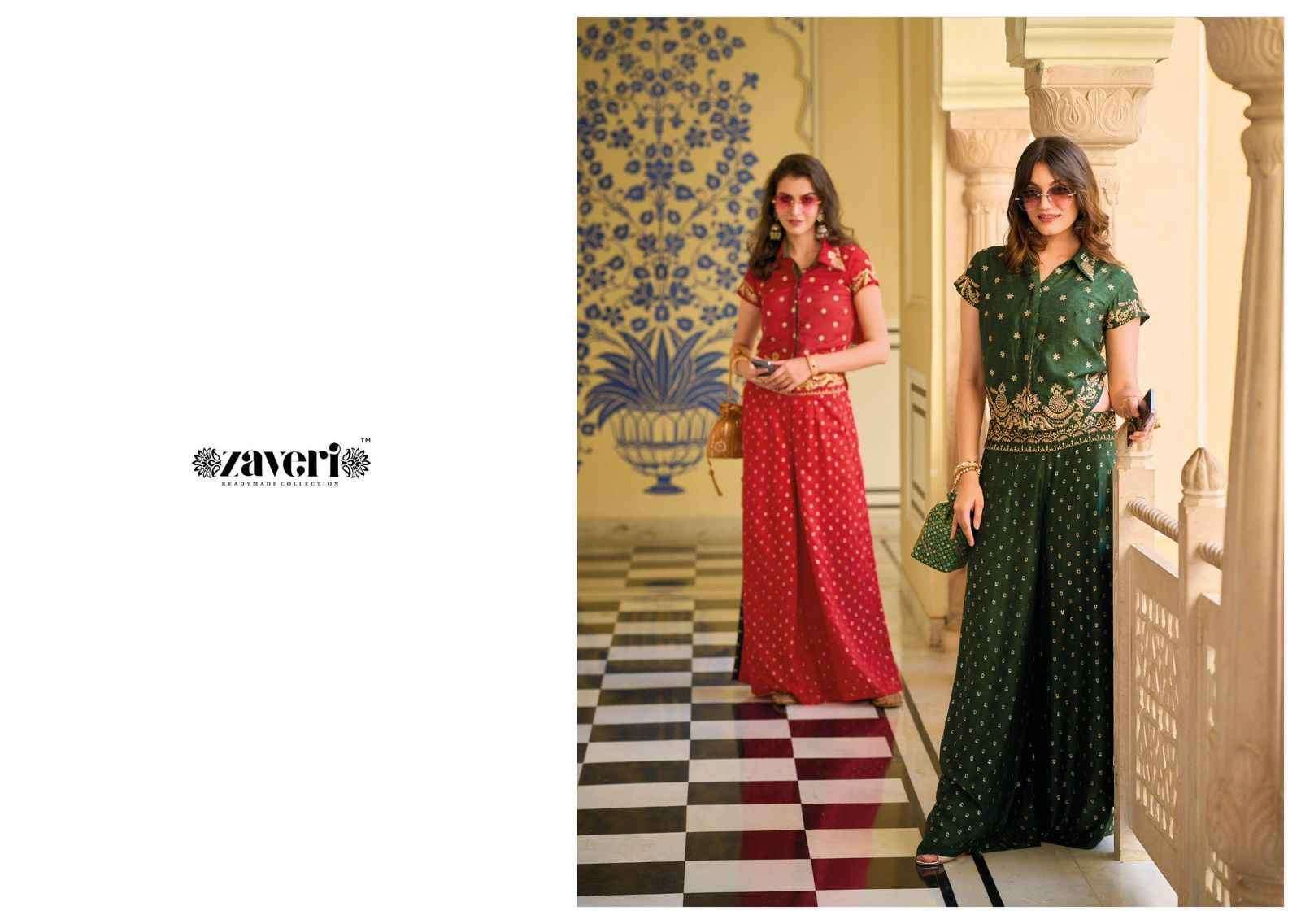 Zaveri Farida Silk Cord Set (2 pcs Catalogue)