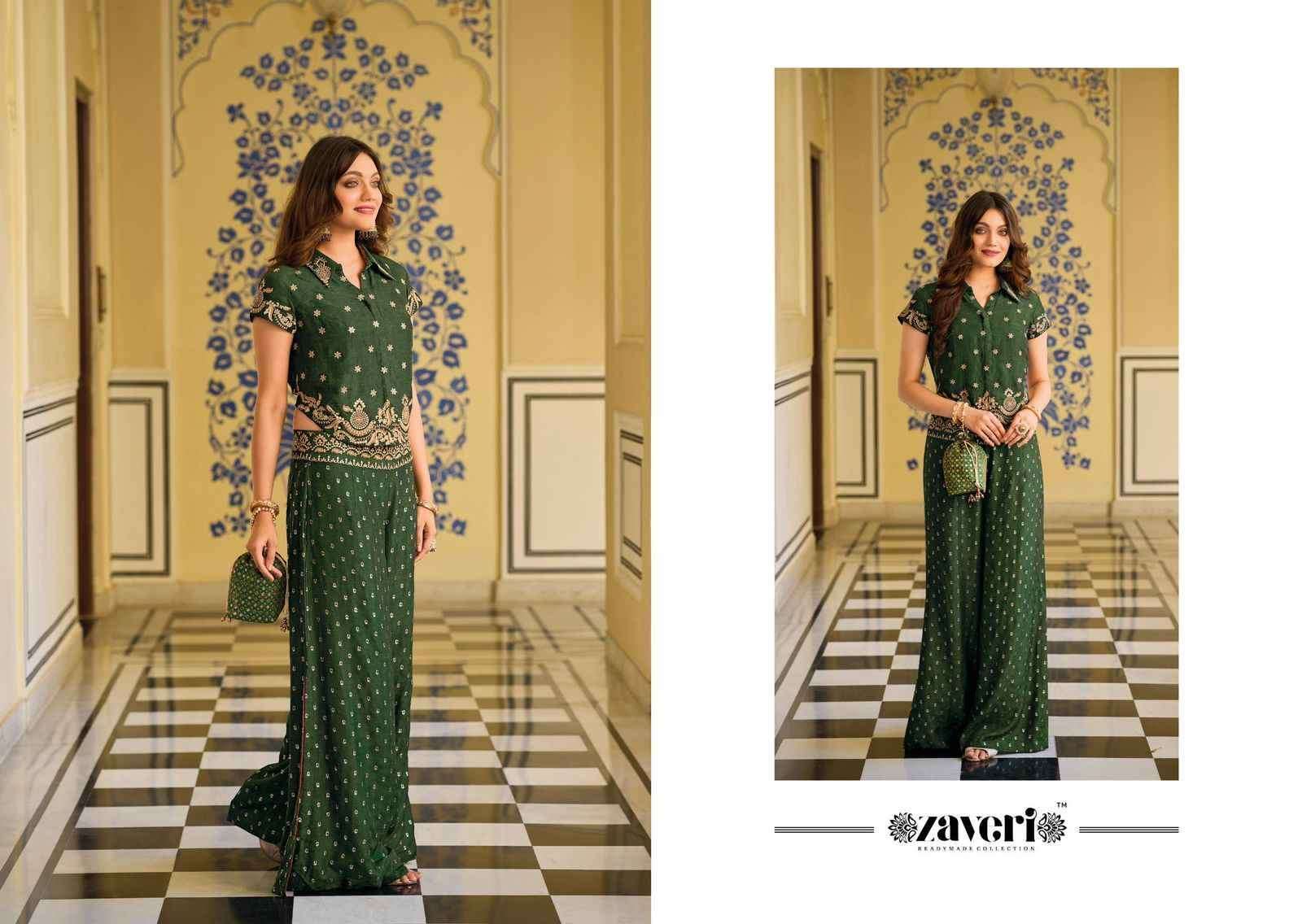 Zaveri Farida Silk Cord Set (2 pcs Catalogue)