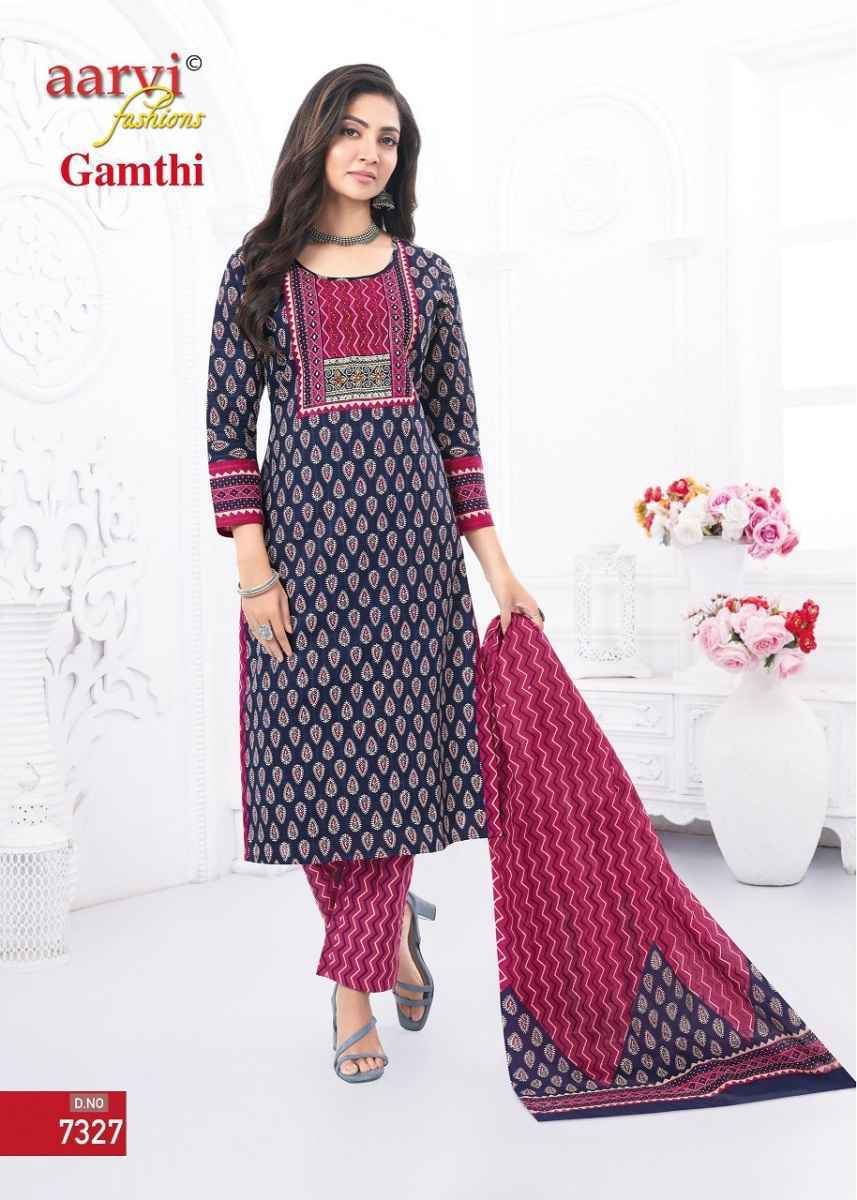 Aarvi Fashion Gamthi Vol-5 Cotton Readymade Dress (8 pcs Catalogue)